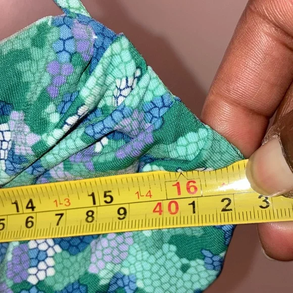 BCBG Maxazria | Women’s Floral Blue and Green Two-Piece Skirt Set - Size Medium - Picture 12 of 15